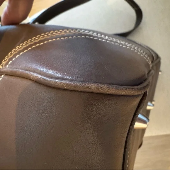 Coach Vintage Brown Leather Soho Satchel Purse with Dust Bag F10581